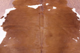 Natural Hair-On Cowhide Rug - 6' 6" X 5' 6" - Golden Nile