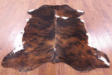 Natural Hair-On Cowhide Rug - 6' 5" X 5' 5" - Golden Nile