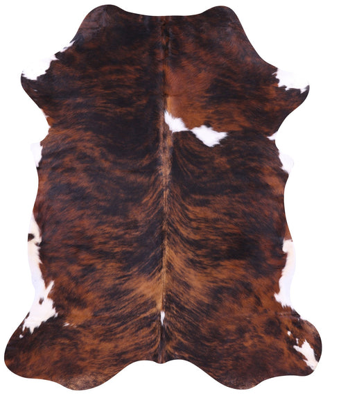 Natural Hair-On Cowhide Rug - 6' 5" X 5' 5" - Golden Nile
