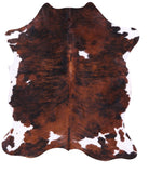 Natural Hair-On Cowhide Rug - 6' 9" X 5' 10" - Golden Nile