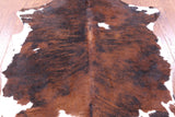 Natural Hair-On Cowhide Rug - 6' 9" X 5' 10" - Golden Nile