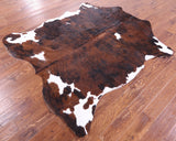 Natural Hair-On Cowhide Rug - 6' 9" X 5' 10" - Golden Nile