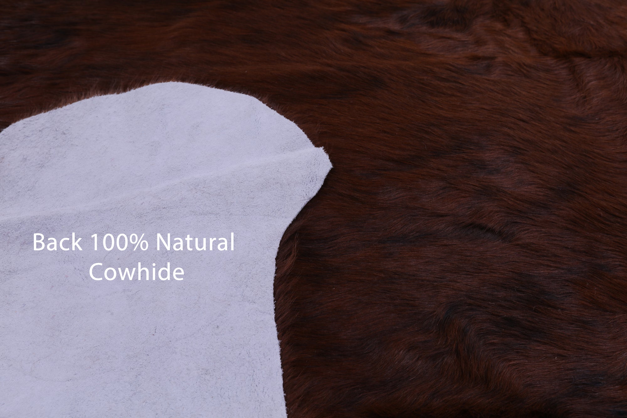 Natural Hair-On Cowhide Rug - 6' 4" X 6' 5" - Golden Nile