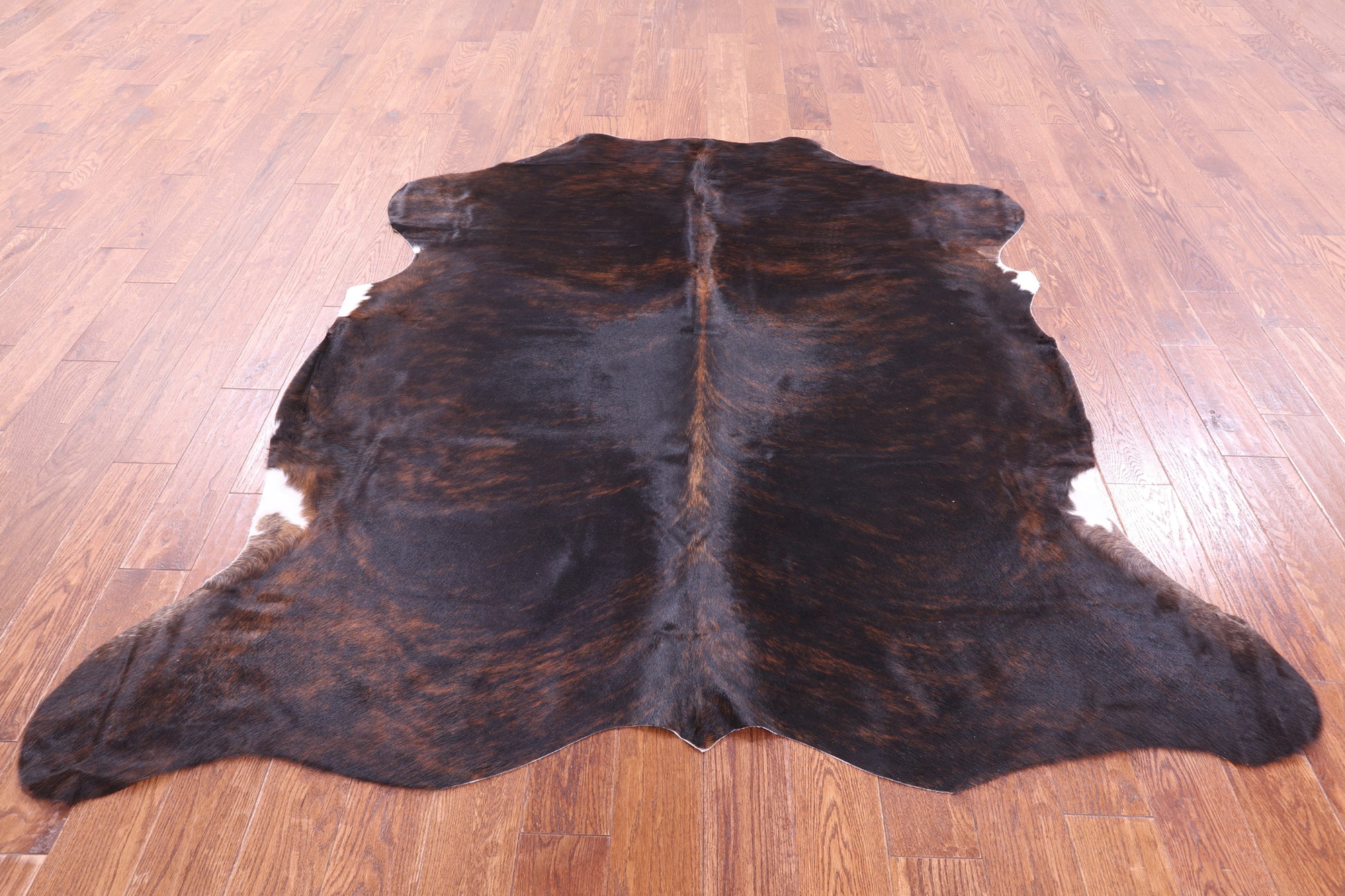 Natural Hair-On Cowhide Rug - 6' 5" X 6' 6" - Golden Nile