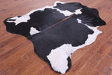 Black & White Natural Hair-On Cowhide Rug - 6' 9" X 6' 0" - Golden Nile