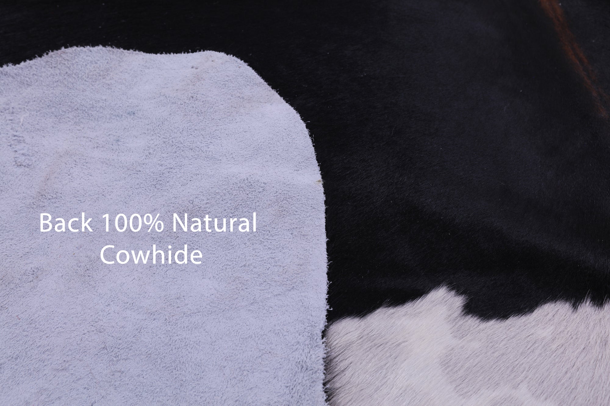 Black & White Natural Hair-On Cowhide Rug - 6' 9" X 6' 0" - Golden Nile