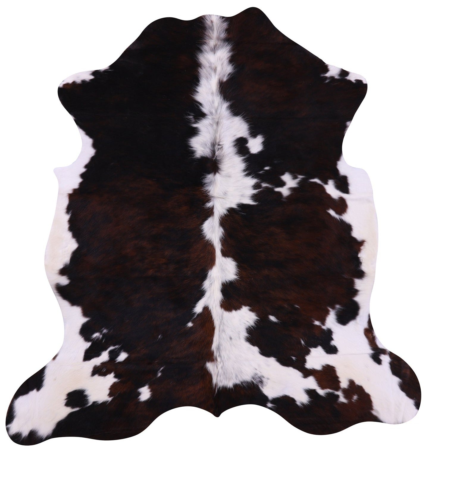 Natural Hair-On Cowhide Rug - 6' 4" X 6' 0" - Golden Nile