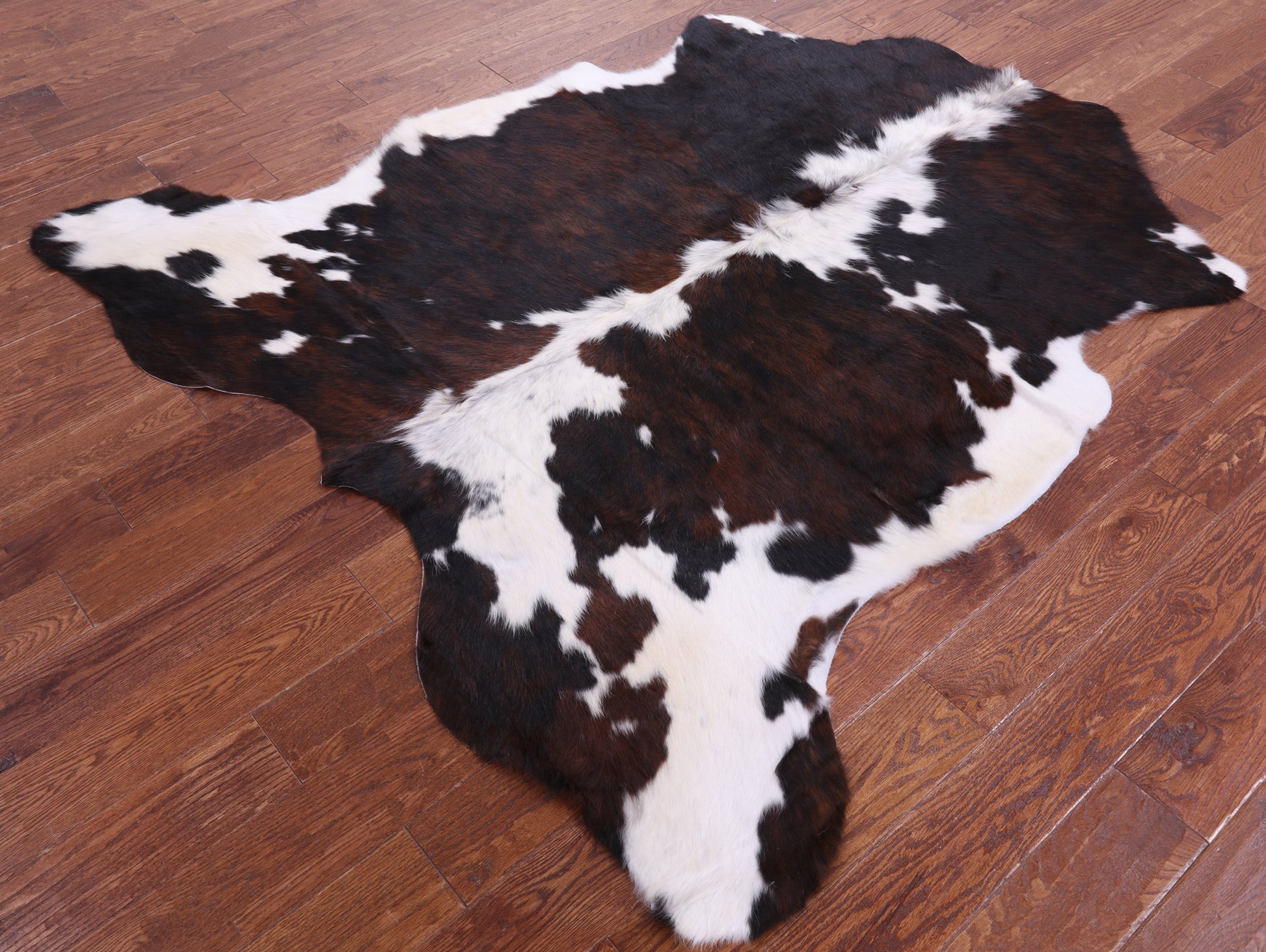 Natural Hair-On Cowhide Rug - 6' 4" X 6' 0" - Golden Nile