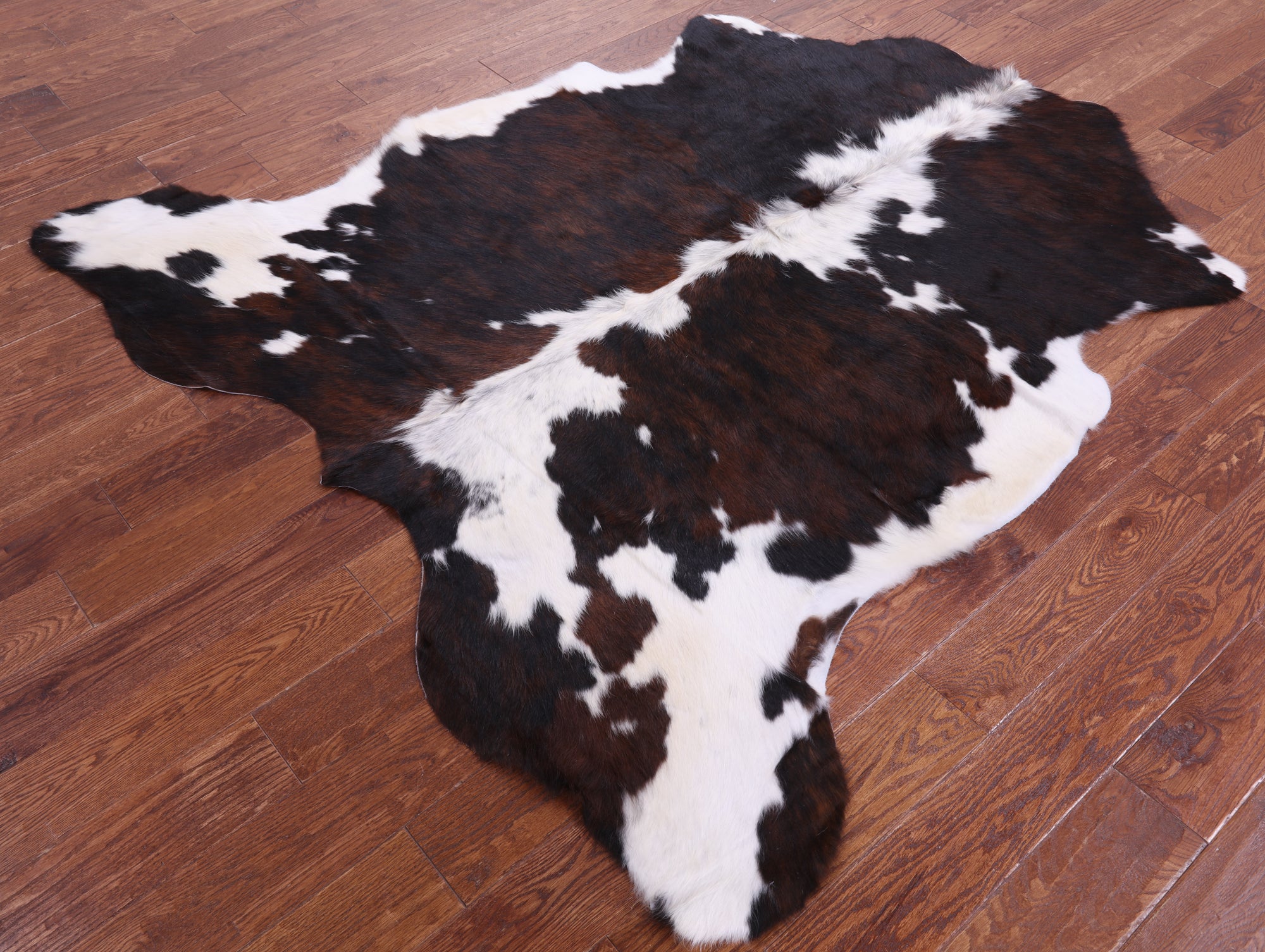 Natural Hair-On Cowhide Rug - 6' 4" X 6' 0" - Golden Nile