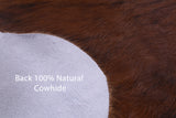 Natural Hair-On Cowhide Rug - 6' 4" X 5' 9" - Golden Nile