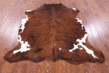 Natural Hair-On Cowhide Rug - 6' 4" X 5' 10" - Golden Nile