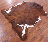 Natural Hair-On Cowhide Rug - 6' 4" X 5' 10" - Golden Nile