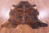Natural Hair-On Cowhide Rug - 7' 0" X 6' 4" - Golden Nile