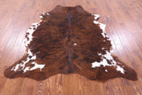 Natural Hair-On Cowhide Rug - 6' 7" X 6' 2" - Golden Nile