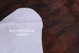 Natural Hair-On Cowhide Rug - 6' 7" X 6' 2" - Golden Nile