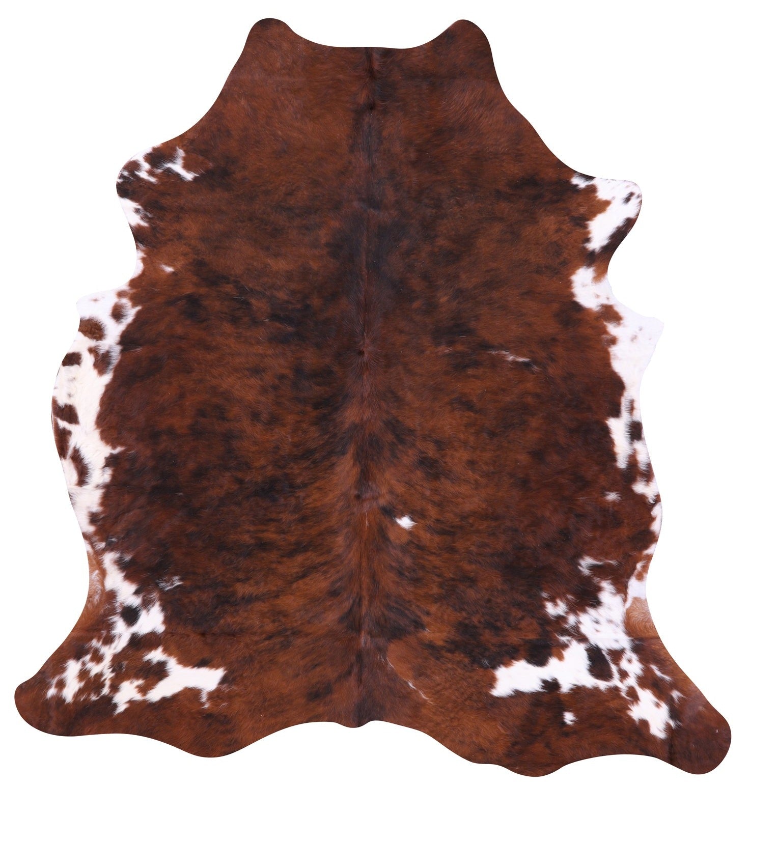 Natural Hair-On Cowhide Rug - 6' 7" X 6' 2" - Golden Nile