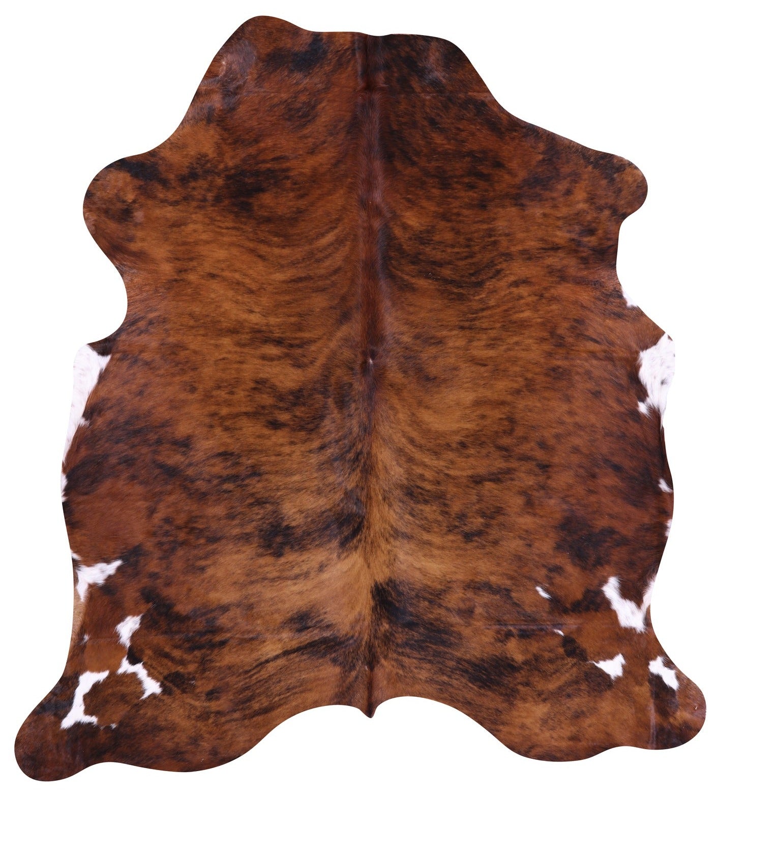 Natural Hair-On Cowhide Rug - 6' 9" X 6' 4" - Golden Nile