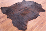 Natural Hair-On Cowhide Rug - 6' 6" X 5' 9" - Golden Nile