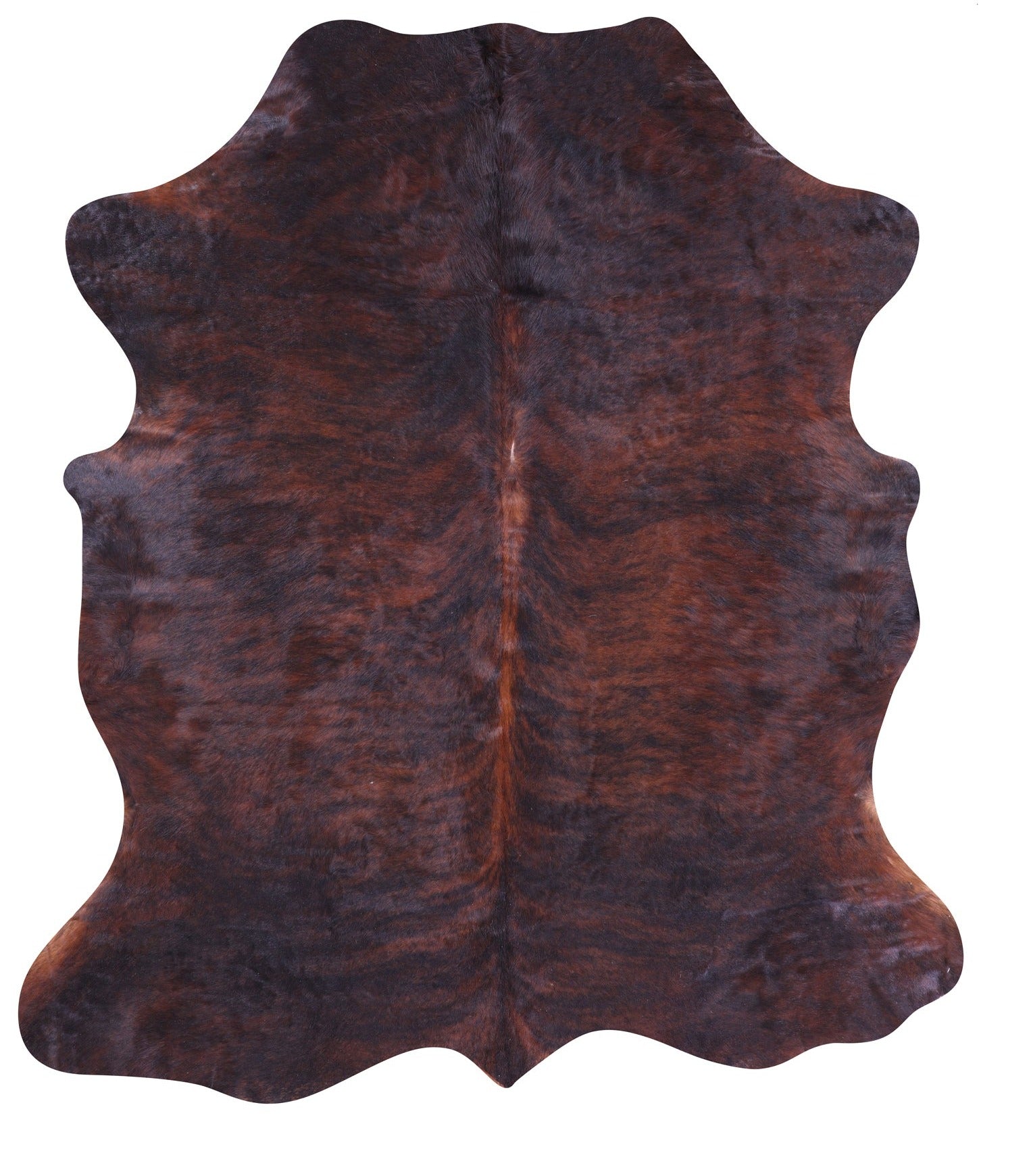 Natural Hair-On Cowhide Rug - 6' 6" X 5' 9" - Golden Nile