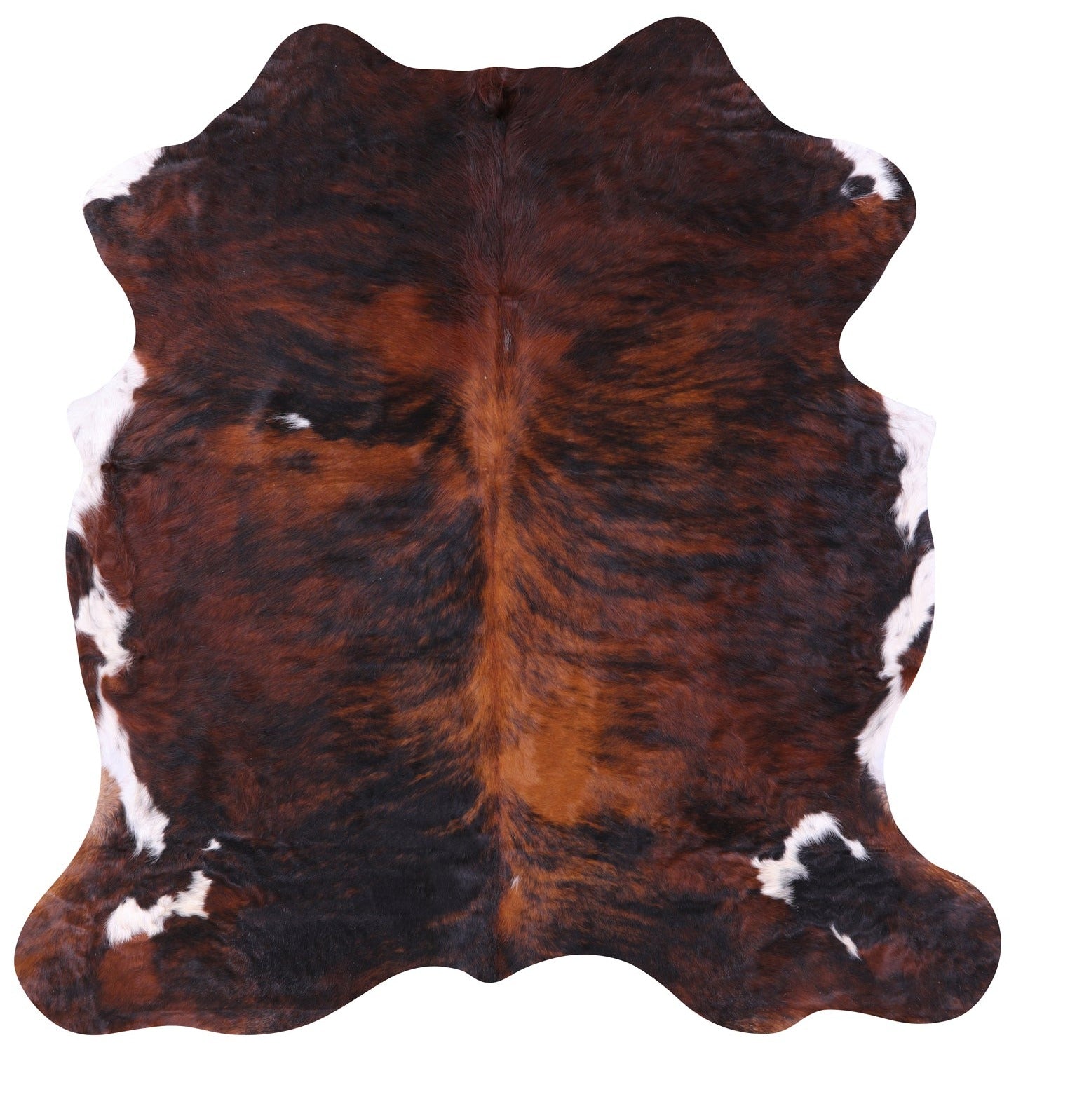 Natural Hair-On Cowhide Rug - 6' 7" X 6' 4" - Golden Nile