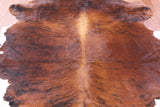Natural Hair-On Cowhide Rug - 6' 4" X 5' 7" - Golden Nile