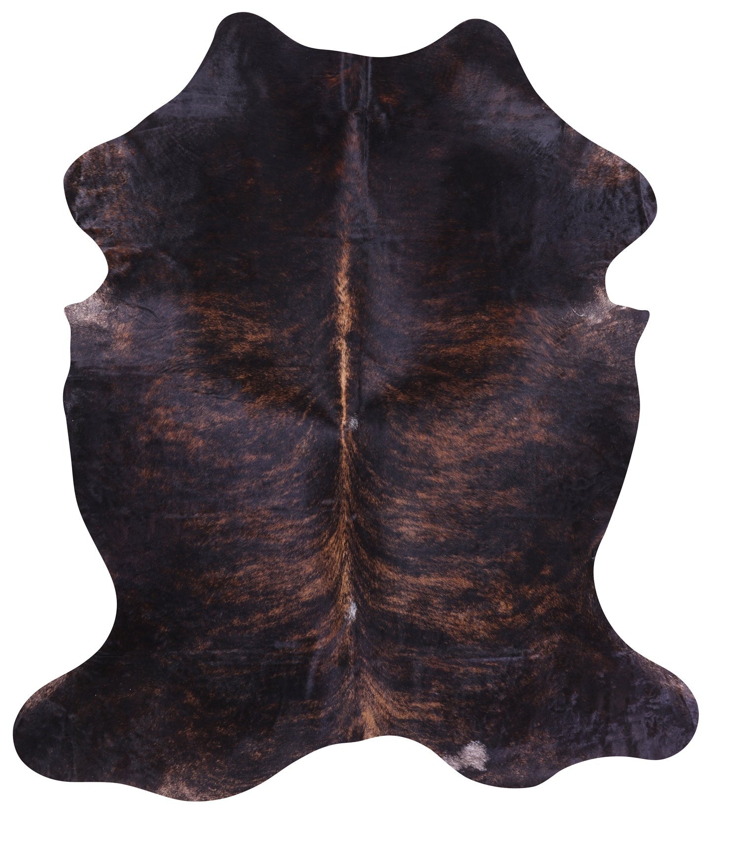 Natural Hair-On Cowhide Rug - 7' 10" X 7' 0" - Golden Nile