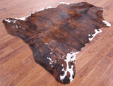 Natural Hair-On Cowhide Rug - 7' 0" X 6' 2" - Golden Nile
