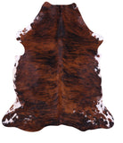 Natural Hair-On Cowhide Rug - 7' 0" X 6' 2" - Golden Nile