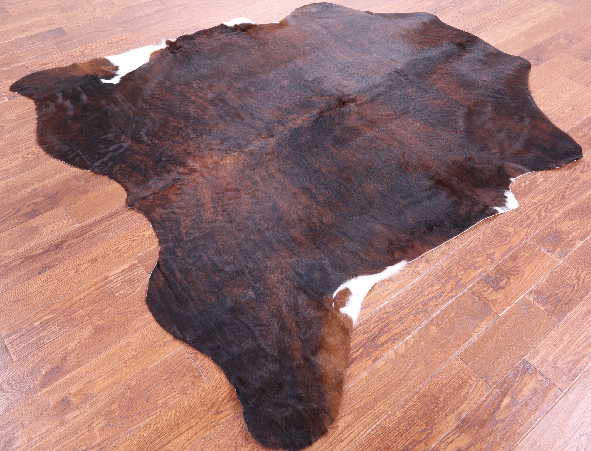 Natural Hair-On Cowhide Rug - 7' 3" X 6' 11" - Golden Nile
