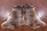 Natural Hair-On Cowhide Rug - 6' 5" X 6' 1" - Golden Nile