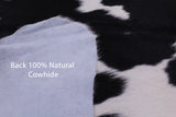 Black & White Natural Hair-On Cowhide Rug - 5' 10" X 5' 5" - Golden Nile