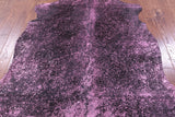 Pink Metallic Natural Hair-On Cowhide Rug - 7' 0" X 6' 3" - Golden Nile