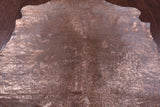 Bronze Metallic Natural Hair-On Cowhide Rug - 6' 10" X 6' 4" - Golden Nile
