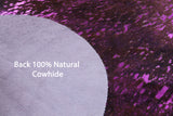Pink Metallic Natural Hair-On Cowhide Rug - 7' 4" X 6' 5" - Golden Nile