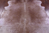 Pink Metallic Natural Hair-On Cowhide Rug - 6' 1" X 6' 2" - Golden Nile