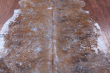 Blue Metallic Natural Hair-On Cowhide Rug - 6' 10" X 6' 0" - Golden Nile