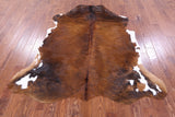 Natural Hair-On Cowhide Rug - 6' 9" X 6' 0" - Golden Nile