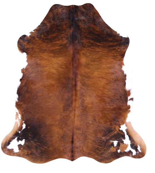 Natural Hair-On Cowhide Rug - 6' 9" X 6' 0" - Golden Nile