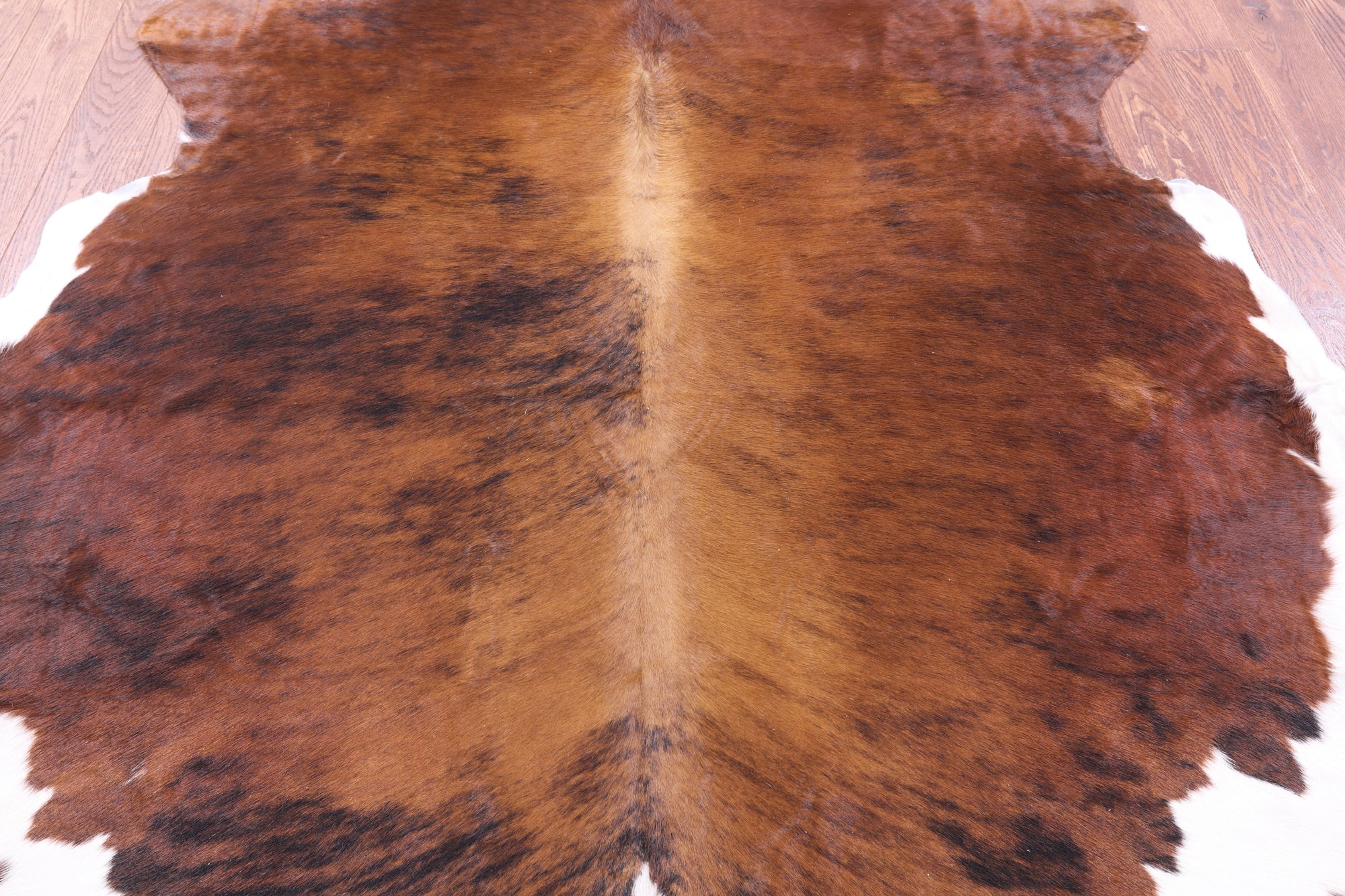 Natural Hair-On Cowhide Rug - 7' 1" X 6' 7" - Golden Nile