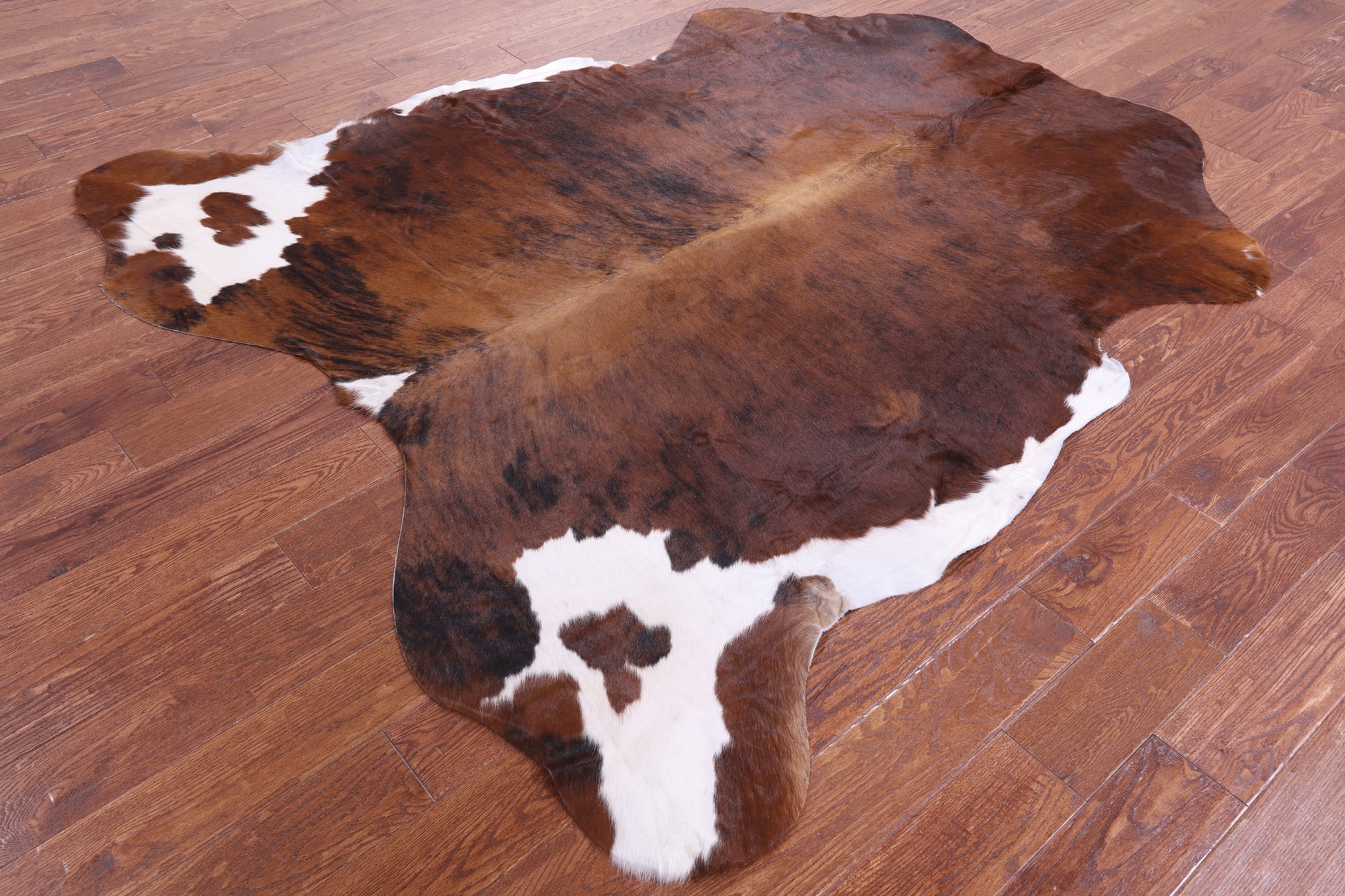 Natural Hair-On Cowhide Rug - 7' 1" X 6' 7" - Golden Nile