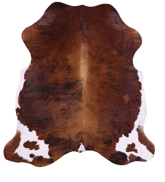 Natural Hair-On Cowhide Rug - 7' 1" X 6' 7" - Golden Nile