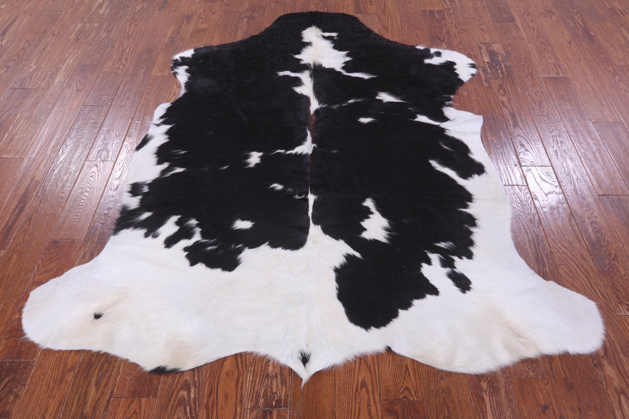 Natural Hair-On Cowhide Rug - 6' 8" X 6' 1" - Golden Nile