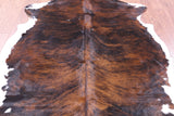 Natural Hair-On Cowhide Rug - 6' 11" X 6' 3" - Golden Nile