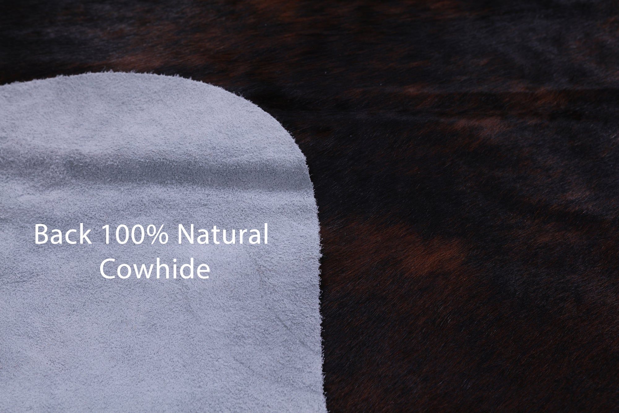 Natural Hair-On Cowhide Rug - 6' 5" X 6' 3" - Golden Nile