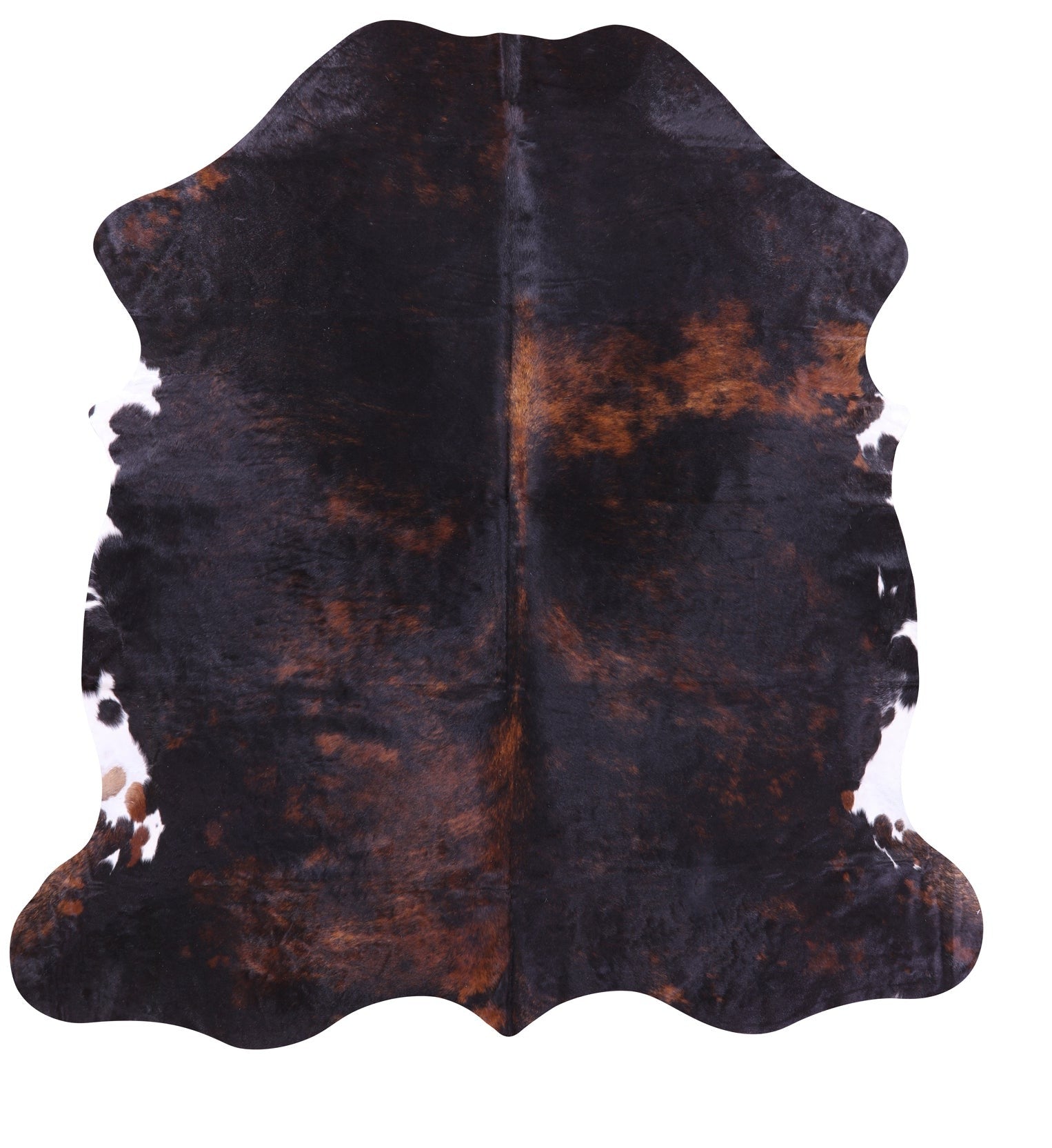 Natural Hair-On Cowhide Rug - 6' 5" X 6' 3" - Golden Nile