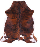 Natural Hair-On Cowhide Rug - 7' 1" X 6' 2" - Golden Nile