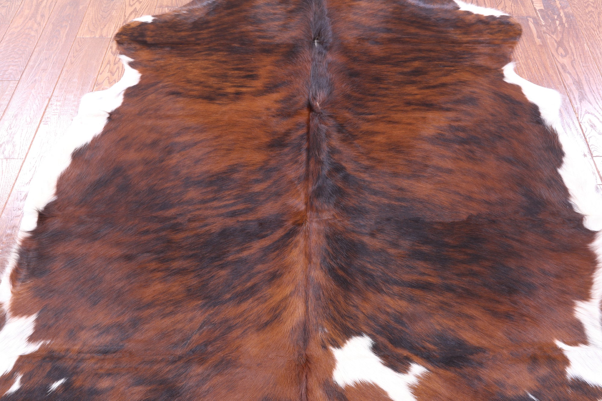 Natural Hair-On Cowhide Rug - 7' 1" X 6' 2" - Golden Nile