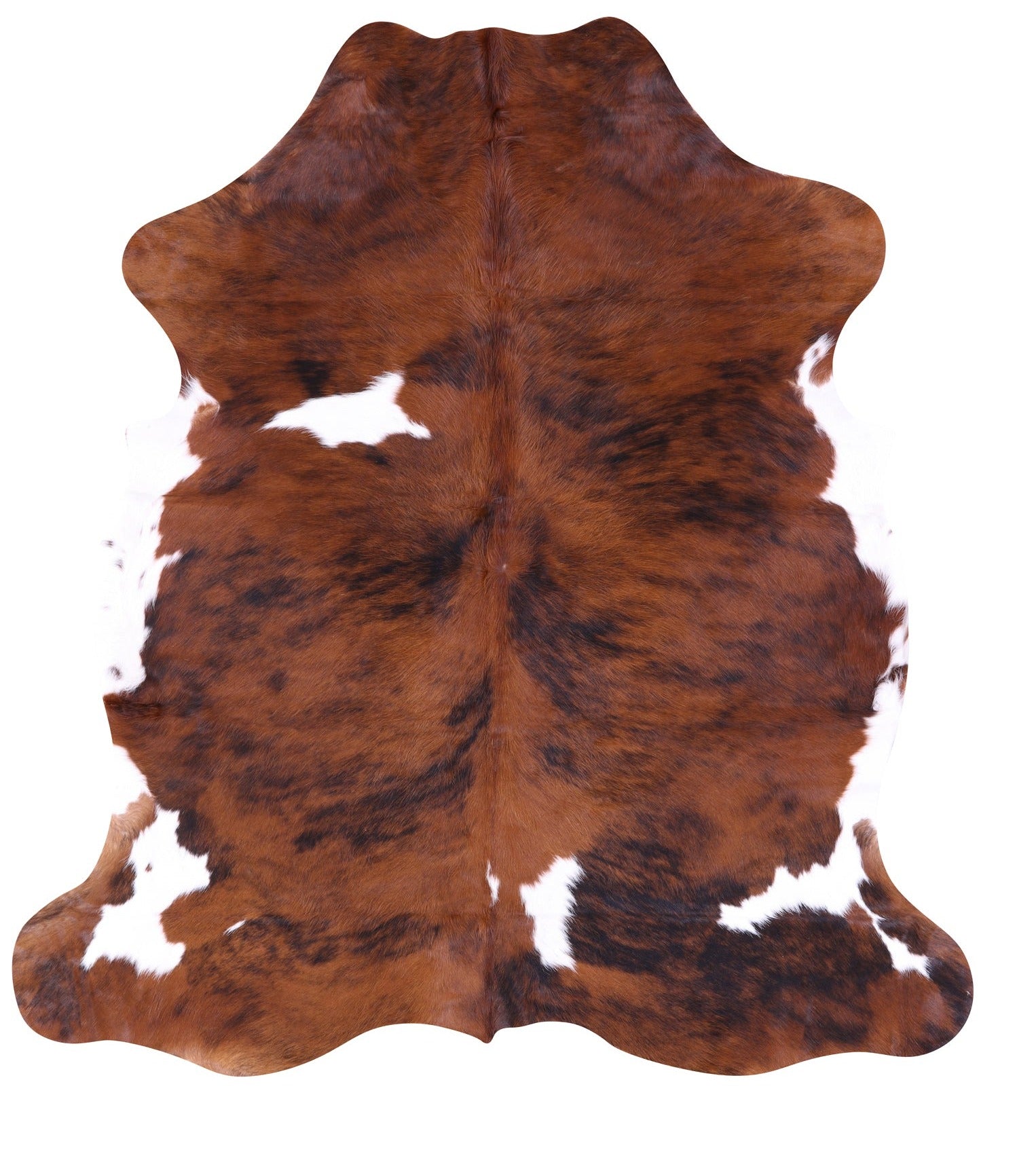 Natural Hair-On Cowhide Rug - 6' 8" X 6' 2" - Golden Nile