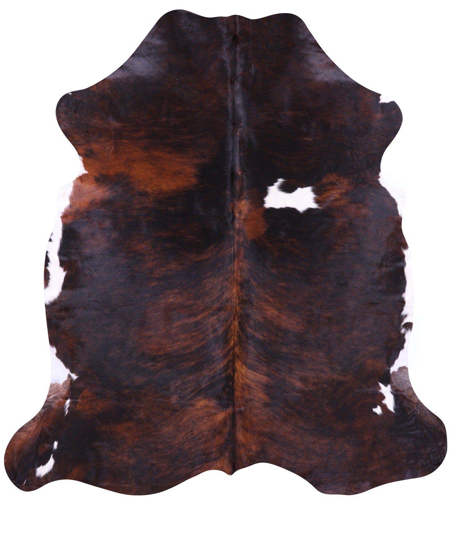 Natural Hair-On Cowhide Rug - 6' 7" X 6' 2" - Golden Nile