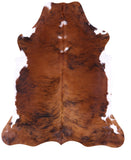Natural Hair-On Cowhide Rug - 6' 10" X 5' 11" - Golden Nile